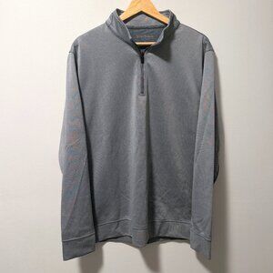 Hickey Freeman New York 1/4 Zip Striped Performance Pullover L